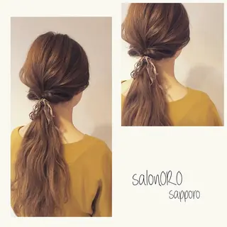 ロング ヘアアレンジ toiro by lien hair atelier所属・池田 真由美のヘアスタイル