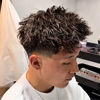 ショート パーマ メンズ swell  柏店所属・メンズカット特化 怜のヘアスタイル