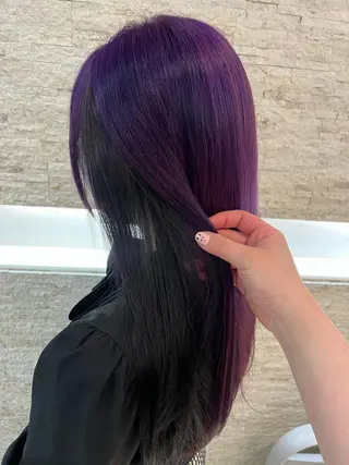 ロング カラー 韓国/インナーカラー 🍑YUI🍑のヘアスタイル