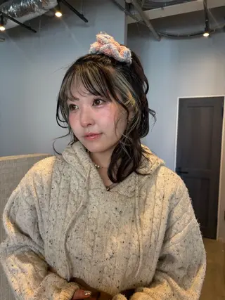 カラー 🎀RAMU🎀 似合わせ/透明感🫧のヘアスタイル