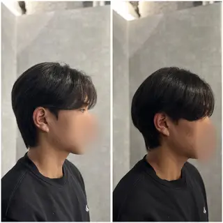 ショート パーマ メンズ 韓国メンズヘア/ ダウンパーマ/歩夢のヘアスタイル