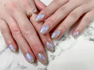 ロング カラー ネイル Q Free nailsのネイルデザイン
