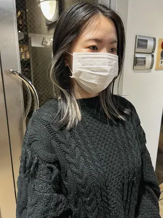 ミディアム ハイトーンNo.1✨ パーマ✨イマイタツヤのヘアスタイル