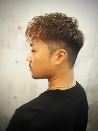 ショート パーマ メンズ BLAZEMAN BARBERSHOP所属・💈✂︎RINTA ✂︎💈のヘアスタイル