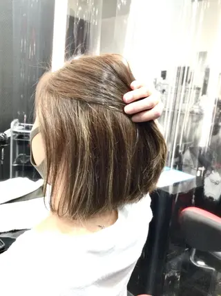 ミディアム カラー Annon プライベートサロンのヘアスタイル