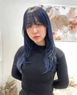 ロング カラー Liberty所属・Liberty♡ YUKAのヘアスタイル