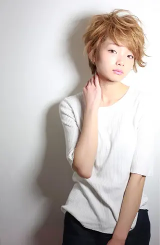 ショート カラー 縮毛矯正/髪質改善 /ブリーチ/東陽町✨のヘアスタイル