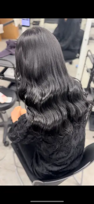 セミロング 💖ベージュ💖 MEARIのヘアスタイル