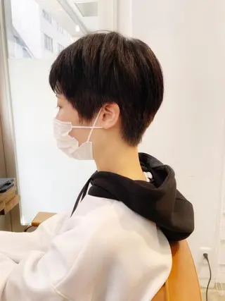 ショート カラー newline銀座所属・👑銀座ショート/ 絶壁補正/金子涼👑のヘアスタイル