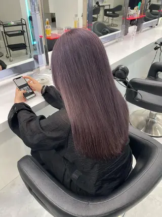 ロング カラー ［銀座］淡色 ラベンダー🫧大村のヘアスタイル