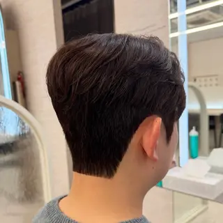 メンズ 韓国式ダウンパーマ 🇰🇷櫻井健のヘアスタイル