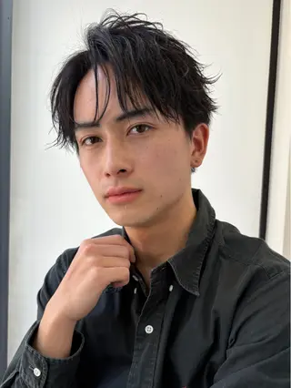 メンズ ✂️スタイリスト フェザーパーマ✨陽気のヘアスタイル