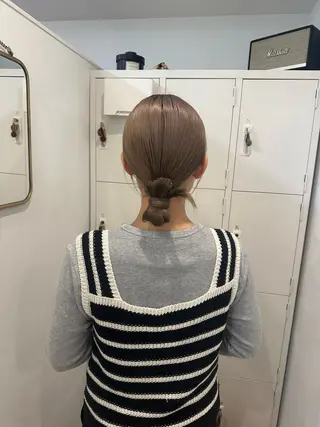 セミロング カラー 梅田/柔らかカラー/ オオハシ リナコのヘアスタイル