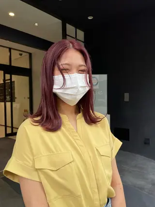 ミディアム カラー yohaku所属・yohaku misakiのヘアスタイル