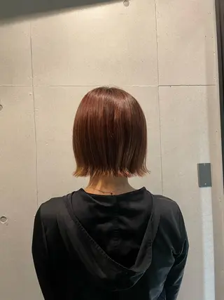 ミディアム 抜け感ハイトーン/ ボブ/Ririnaのヘアスタイル