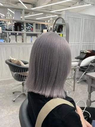 ミディアム 大阪/ミルクティー /ベージュ/はやとのヘアスタイル