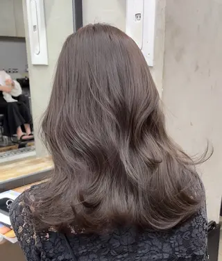 ロング カラー 新宿/韓国ヘア/ 髪質改善ストレートのヘアスタイル