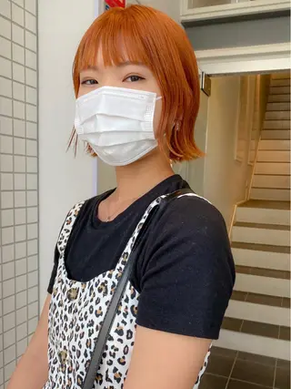 ミディアム カラー 栄/矢場町 三井太朗のヘアスタイル