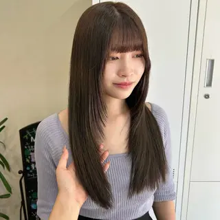 ロング MIDORI🌙 透明感/ベージュのヘアスタイル