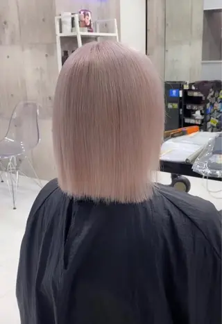 ミディアム カラー ヘアアレンジ メンズ のん🎀ハイトーン/ レイヤーカット🐳のヘアスタイル