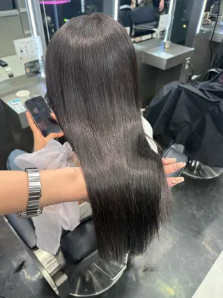 ミディアム カラー 韓国ヘア🖤/透明感 shihoのヘアスタイル