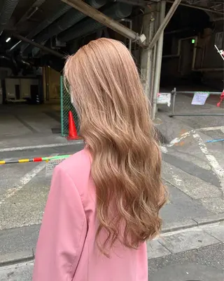 ロング カラー パーマ ヘアアレンジ メンズ 💎髪質改善特化💎 RUITOのヘアスタイル