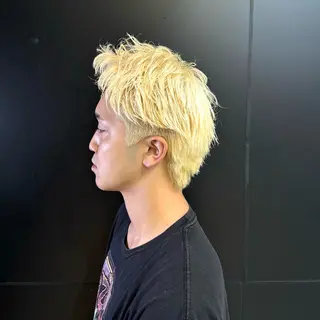 ショート カラー メンズ 柏メンズカットパーマ NO.1タイチのヘアスタイル