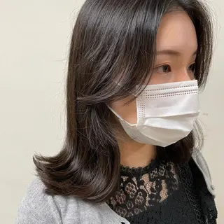 ミディアム カラー ヘアアレンジ maoブリーチ無し 似合わせカラーのヘアスタイル