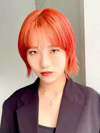 ミディアム カラー パーマ ヘアアレンジ メンズ ハイトーン/レイヤー 🌸さくらのヘアスタイル