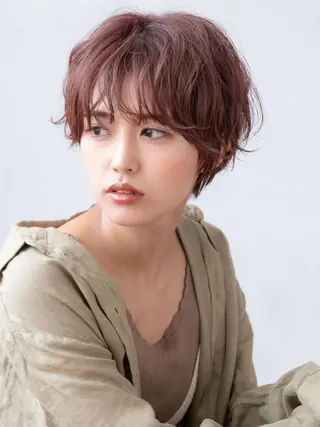 ショート カラー パーマ little nene(池袋西口)所属・sugino katsuyaのヘアスタイル