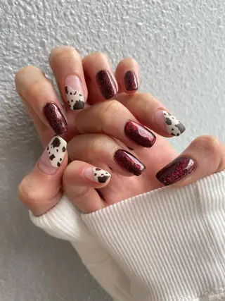 ロング カラー ヘアアレンジ キッズ ネイル マツエク・マツパ 福田 加奈のネイルデザイン