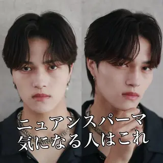 ショート カラー パーマ メンズ 森下 佑大のヘアスタイル