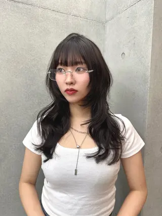 セミロング Hina/なりたいが 叶う韓国ヘア❤️のヘアスタイル