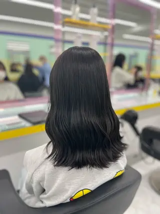 セミロング カラー ヘアアレンジ 【透明感×レイヤー】 🍃RIKU🍃のヘアスタイル