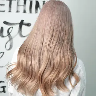 ロング カラー 植田 /エクステ /ブリーチ/髪質改善のヘアスタイル