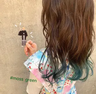 ロング カラー 🌷お洒落推しカラー moe🐰🌷のヘアスタイル