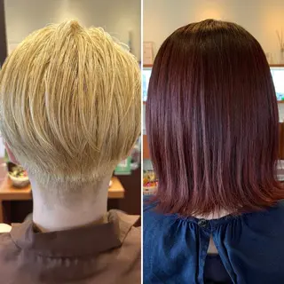 セミロング カラー メンズ RICO HAIR所属・榧木 萌香のヘアスタイル