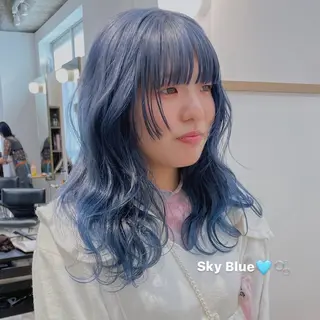 セミロング ニイ/栄/ カラーリスト/ロングのヘアスタイル