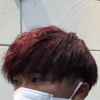 カラー メンズ 夏井 沙織のヘアスタイル