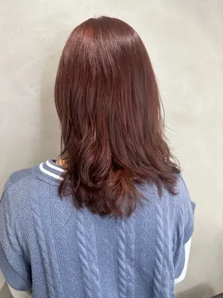 カラー 艶暖色/ベージュ SAKI💜のヘアスタイル