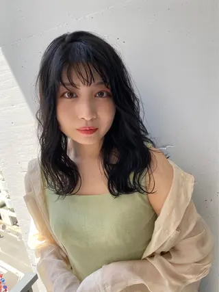 ミディアム カラー 髪質改善/レイヤー ストウシンゴのヘアスタイル