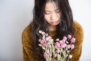 ロング カラー パーマ さかい なつみのヘアスタイル