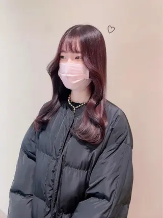 セミロング カラー ヘアアレンジ Ella所属・nana【艶髪】/ レイヤー/縮毛矯正のヘアスタイル