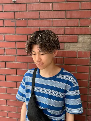 カラー パーマ メンズ 柏メンズカットパーマ NO.1タイチのヘアスタイル