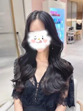 ミディアム カラー 韓国ヘア/レイヤー/ 顔まわり/りょーとのヘアスタイル