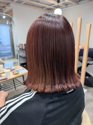 ミディアム カラー 吉原 愛のヘアスタイル