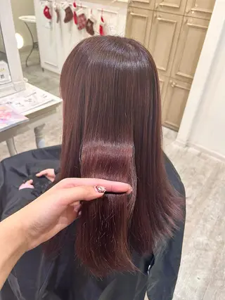 ロング カラー ミユ🎀エクステ 🎨デザインカラーのヘアスタイル