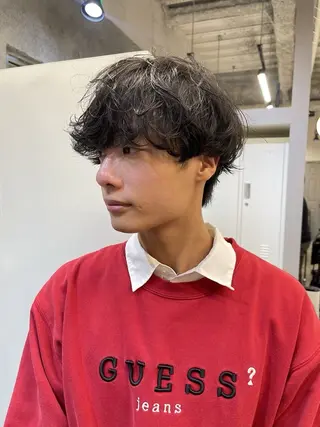 パーマ メンズ Peyp  prod ICON 博多【ペイププロドアイコン】所属・Peyp博多 SORAモデル募集のヘアスタイル