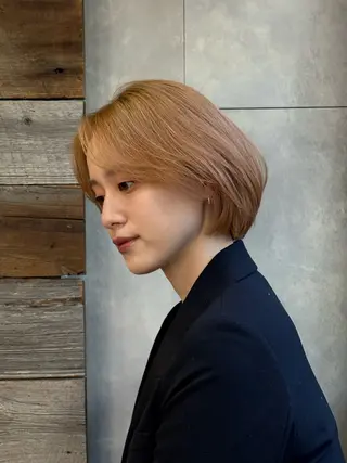 ショート カラー ハルキ/表参道/ ベージュ/暖色/特化のヘアスタイル
