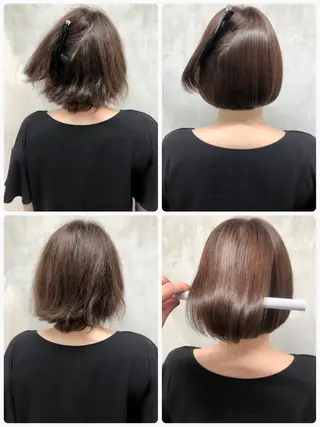ショート 満足度⭕️縮毛矯正師 谷口にお任せを👍のヘアスタイル